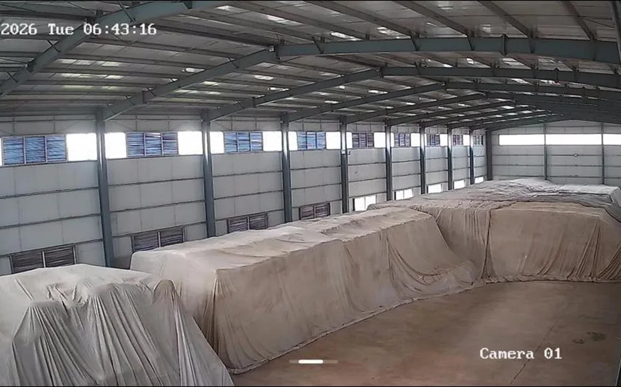 Protected warehouse storage