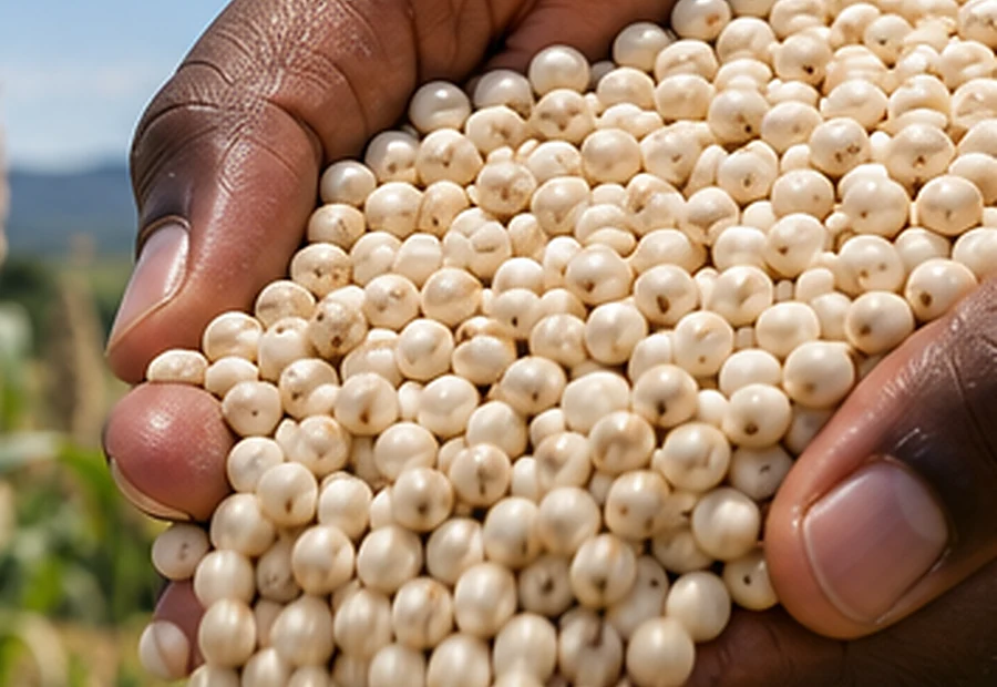 White sorghum grain