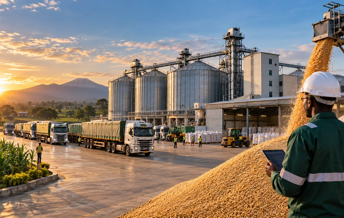 Large grain facility and delivery operation